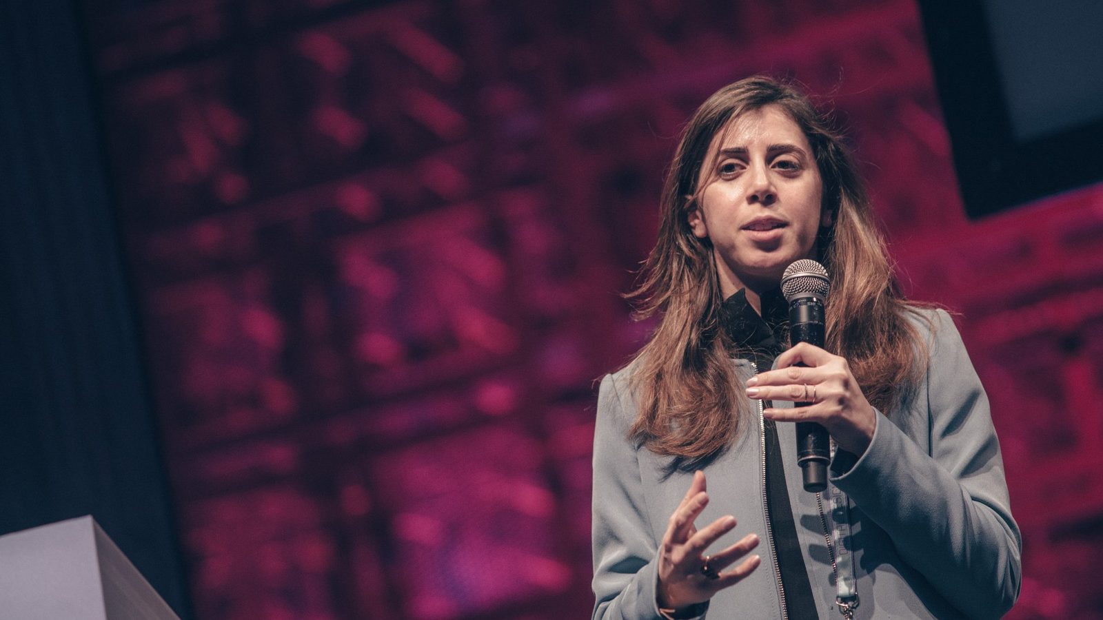 Maria speaking at Digital Design Days