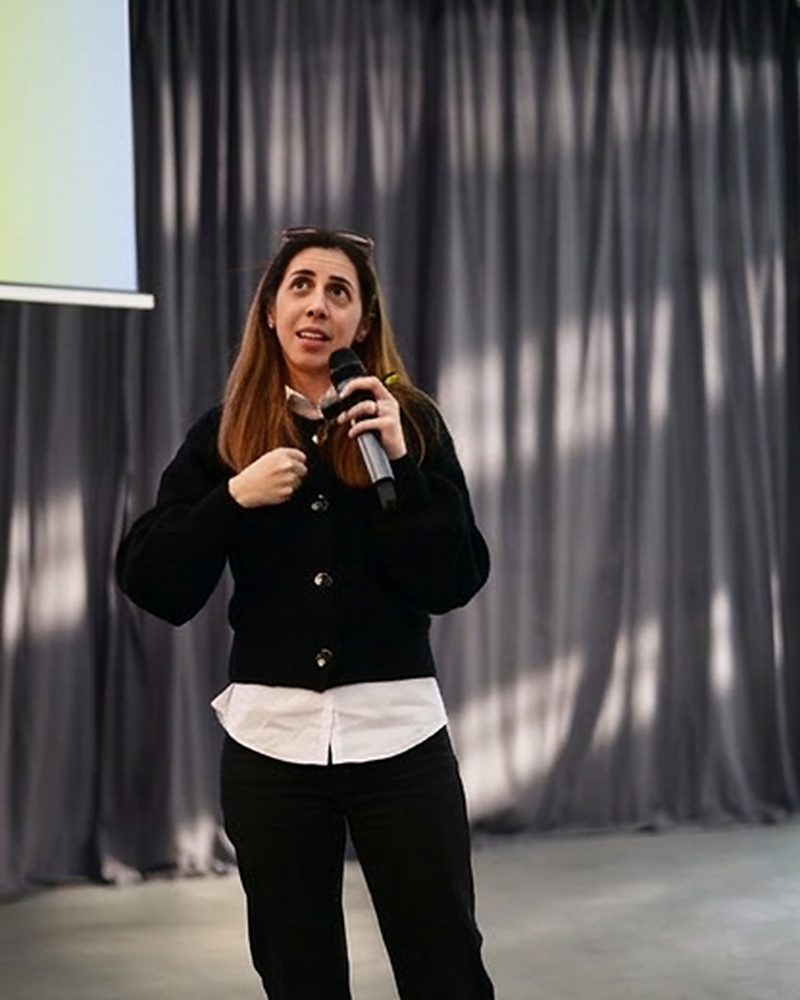 Maria Matloub speaking